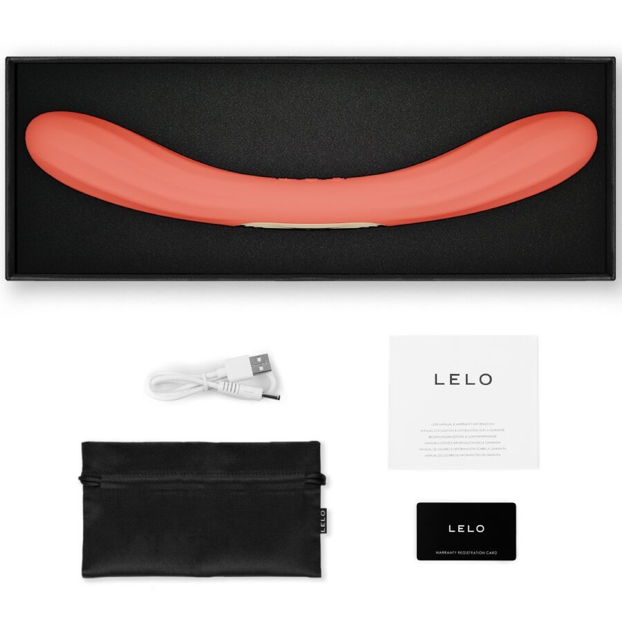 LELO Boomerang Doble Vibrador Coral Red - Juguete para Parejas