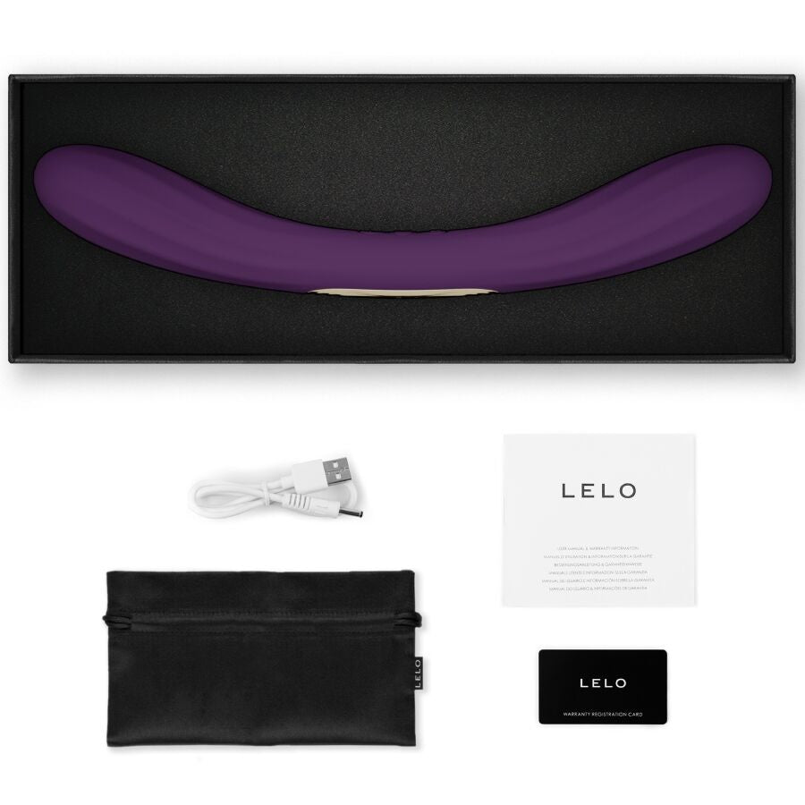 LELO Boomerang Vibrador Doble Extremo - Silicona Premium Morada