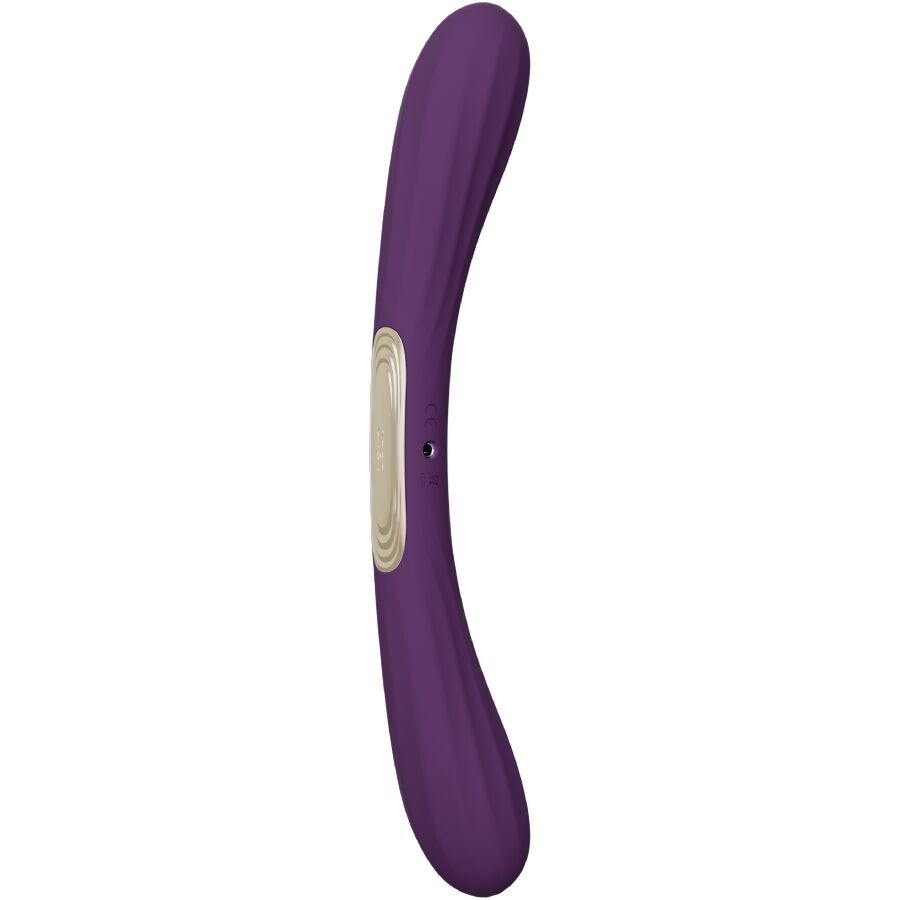 LELO Boomerang Vibrador Doble Extremo - Silicona Premium Morada