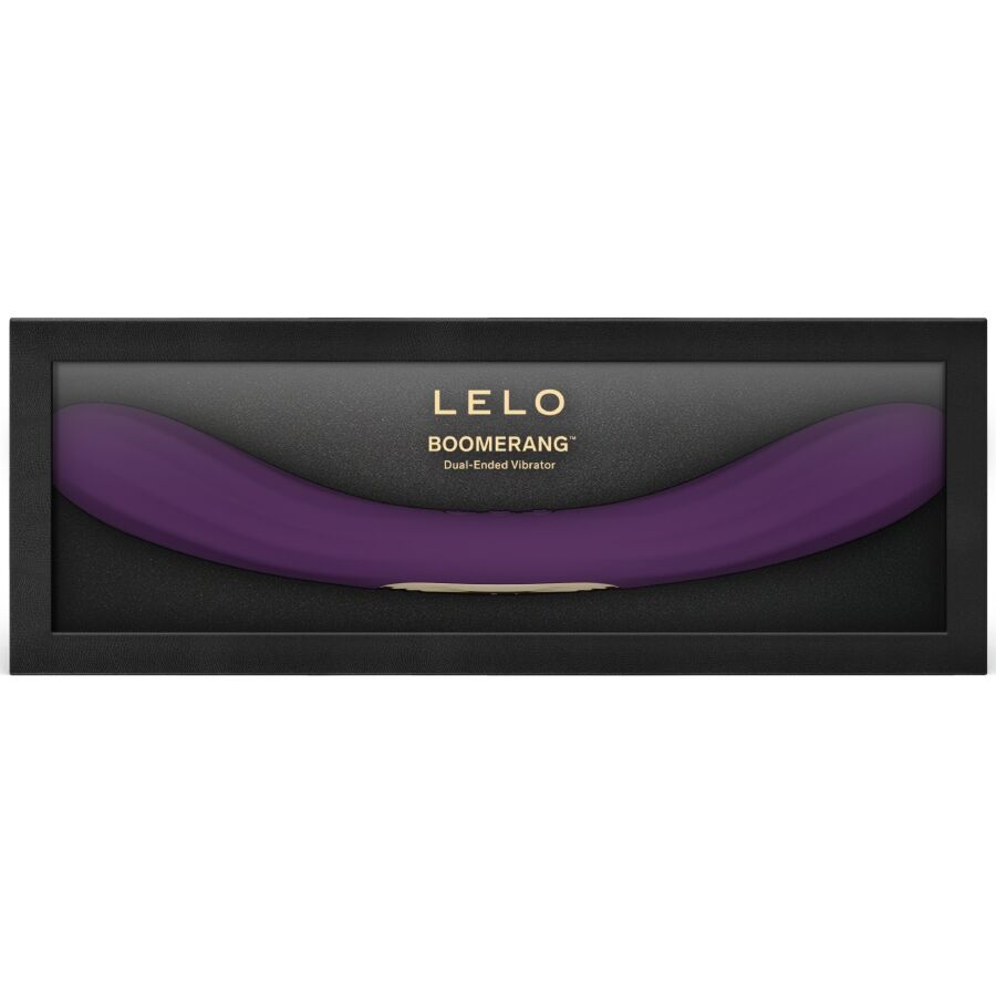 LELO Boomerang Vibrador Doble Extremo - Silicona Premium Morada