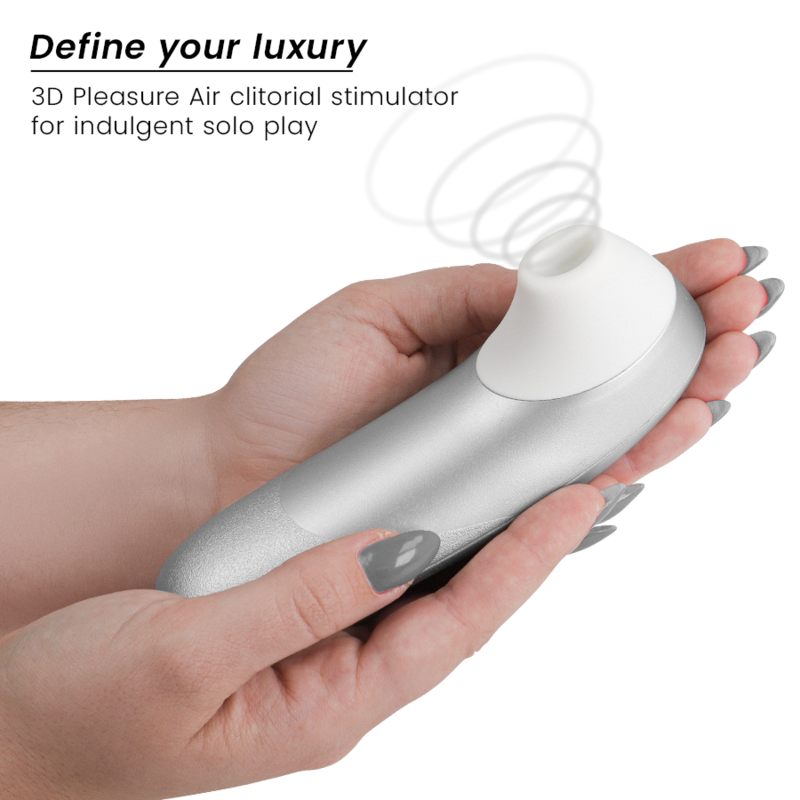 Womanizer Pro Vibrant Estimulador de Clítoris Gris Plata