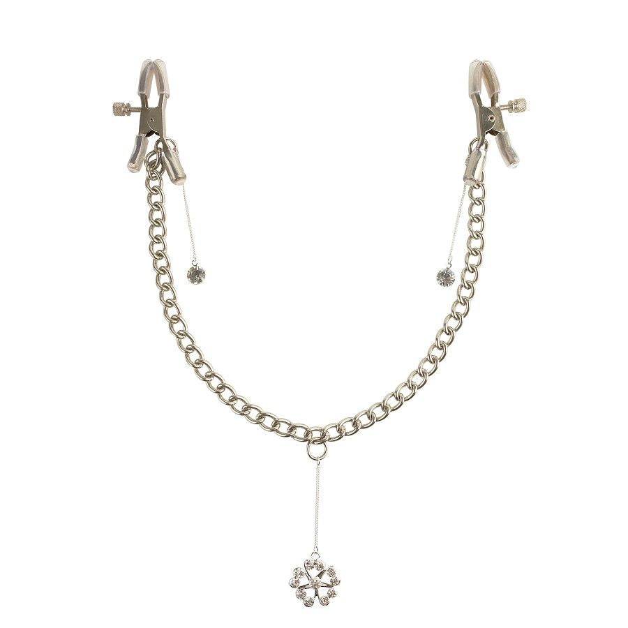 Fetish Fantasy Series Crystal Nipple Clamps - Pinzas para Pezones Ajustables