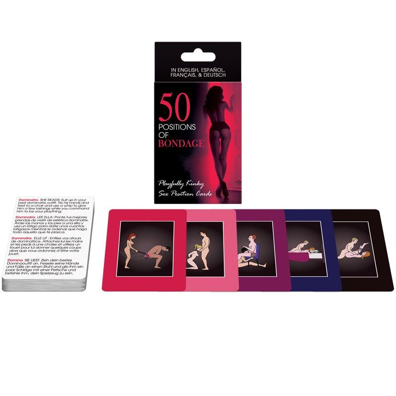 50 Positions of Bondage Cards - Juego de Cartas Kheper Games