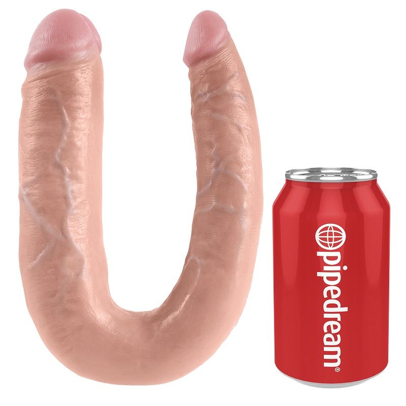 King Cock U-Shaped Large Double Trouble - 17.8 cm