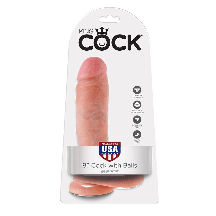 King Cock 8 - Pene Realístico Natural 20,3 cm