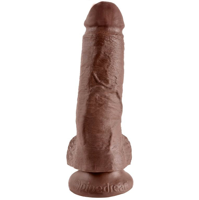 King Cock Pene Realista con Testículos 20.5 cm Marrón