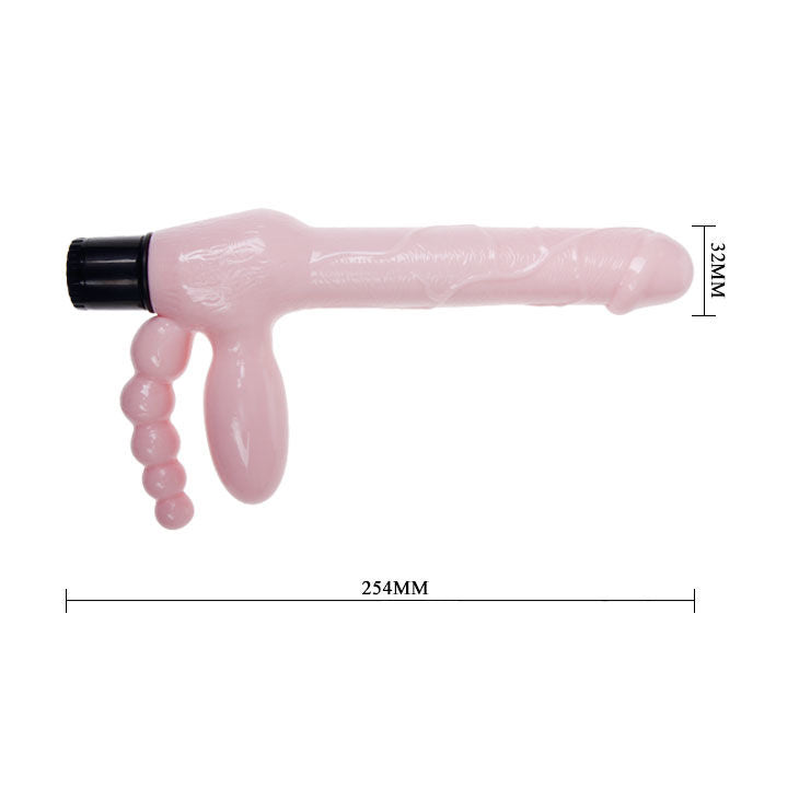 BAILE TPR Ropeless Harness con Vibración y Estimulación Anal 25.4 cm
