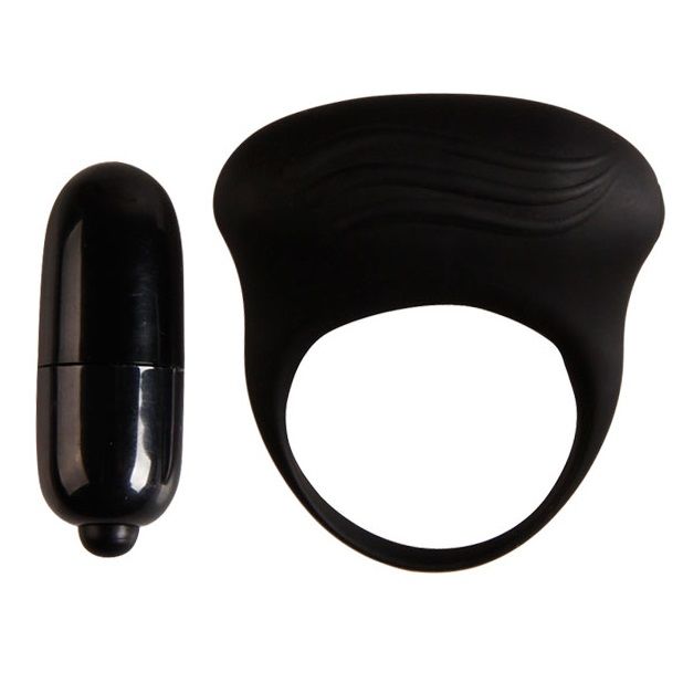 Pretty Love Bertram Black Vibrator Ring