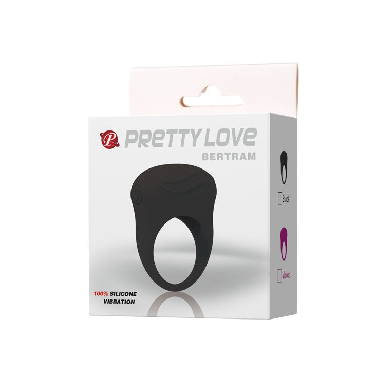 Pretty Love Bertram Black Vibrator Ring