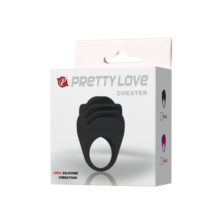 Pretty Love Chester Black Vibrator Ring