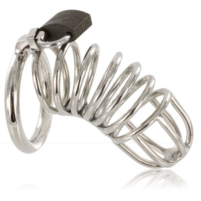 Metal Hard Cage Ring Chastity Device - Dispositivo de Castidad en Acero Inoxidable