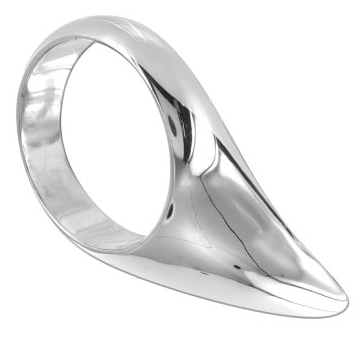 Metal Hard Cock Teardrop 45mm - Anillo Metálico para Pene