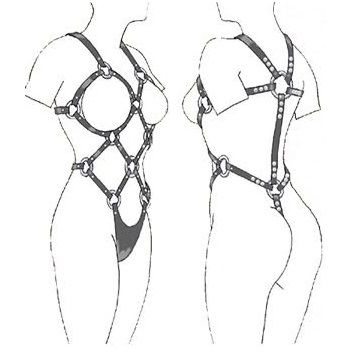 Leather Body Harness - Arnés de Cuero Artesanal para Mujer