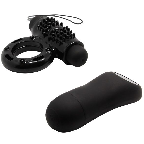 Anillo Vibrador Control Remoto BAILE FOR HIM 20V Negro