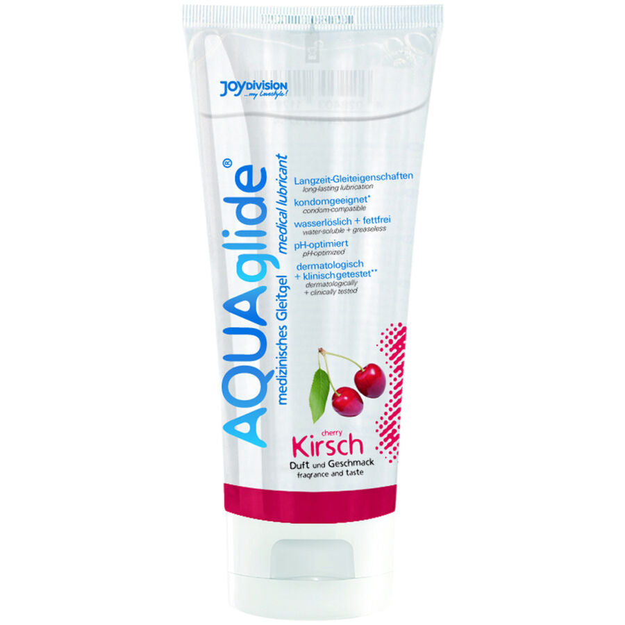 Joydivision Aquaglide Cherry - Lubricante con sabor a cereza 100 ml