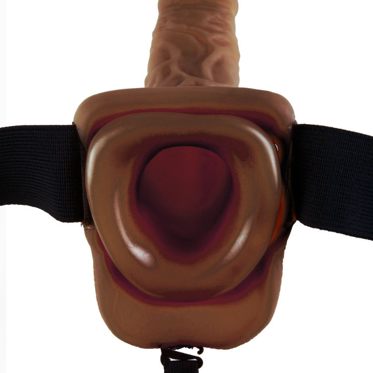 Fetish Fantasy Series 9 Strap-On Hueco con Bolas 22,9cm Marrón