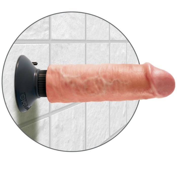 King Cock Vibrating 15.24 cm - Flesh