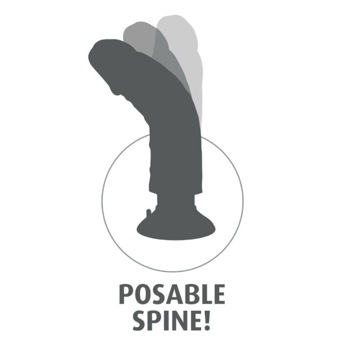King Cock Vibrating 17.78 cm - Flesh