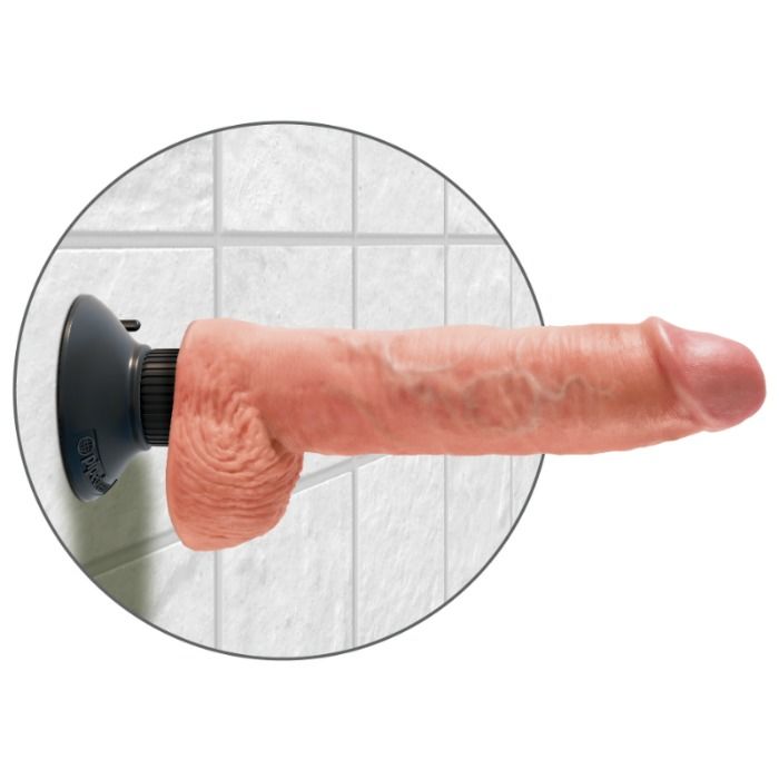 King Cock Vibrador Realístico con Testículos 25 cm