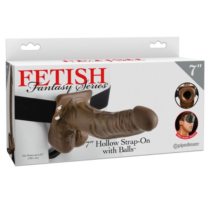 Arnés con Pene Realístico 19 cm Marrón
