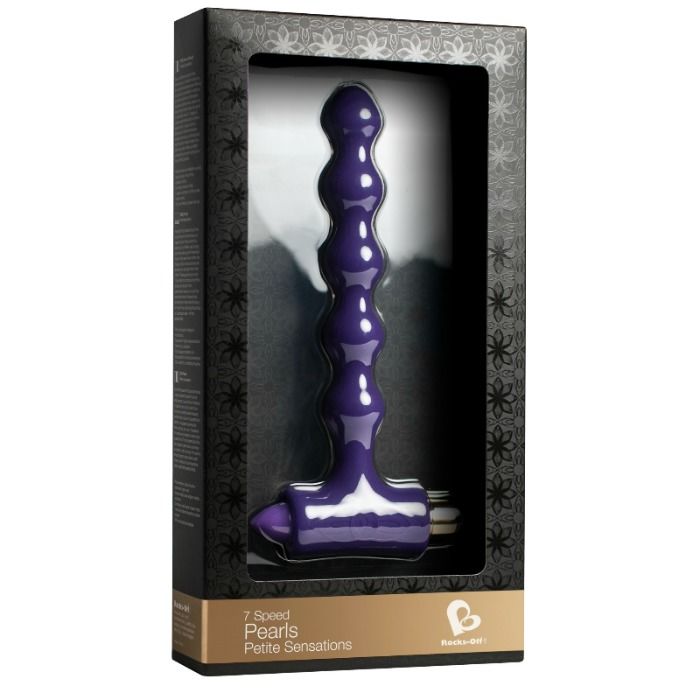 Rocks-Off Plug Anal Vibrador con Perlas Onduladas - Silicona Suave