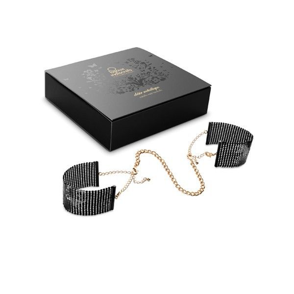 Bijoux Désir Métallique Black Metal Mesh Handcuffs
