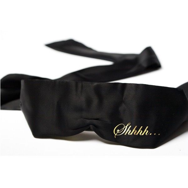 SHHH Mask - Antifaz de Satén Negro Bijoux Indiscrets