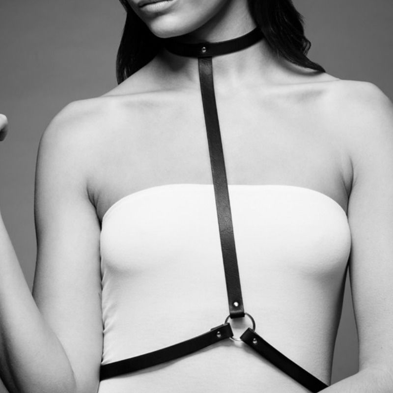 Bijoux Indiscrets Maze Harness - Arnés Negro Regulable en Ekoskóra