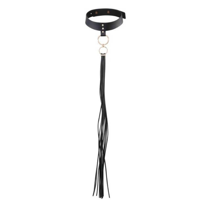 Bijoux Indiscrets Maze Tassel Choker Negro