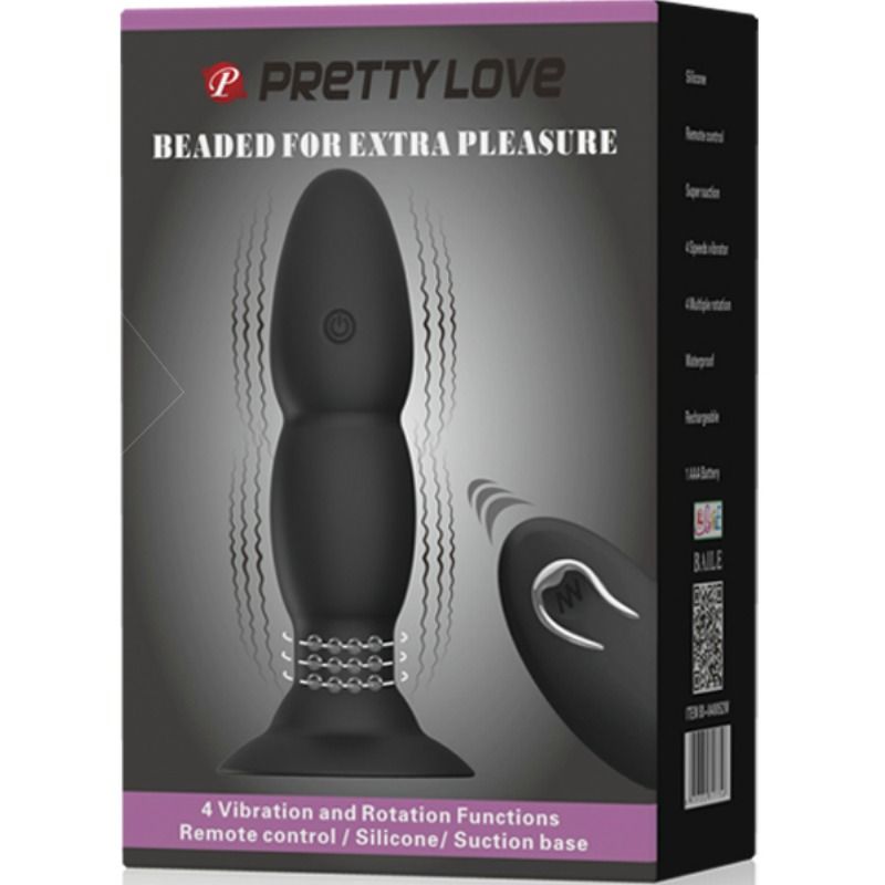 Pretty Love Plug Vibrador Anal con Control Remoto - Vibración y Rotación