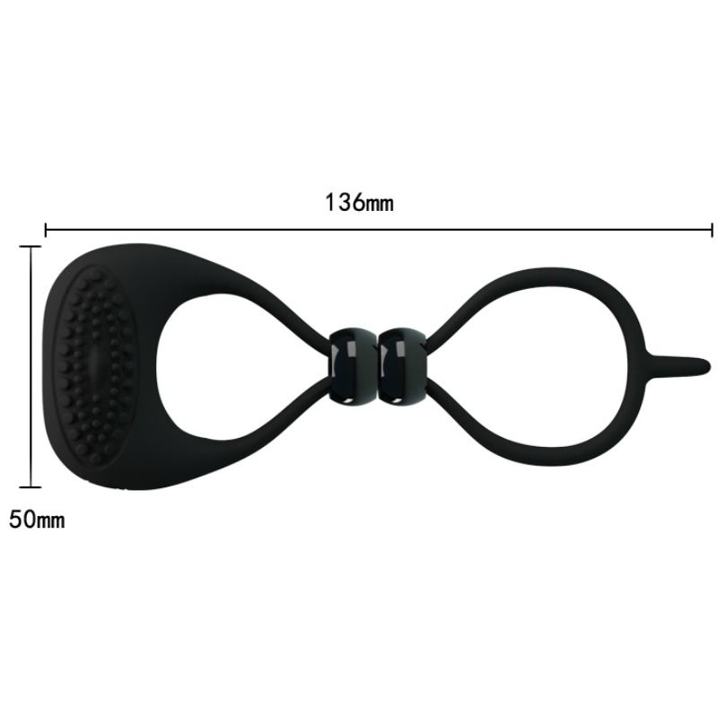 Pretty Love Double Ring - Anillo Dual para Pene y Testículos