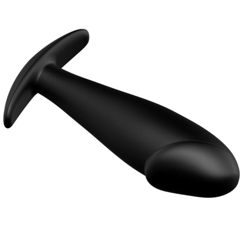 Pretty Love Plug Anal Silicona Forma Pene 12 Vibraciones Negro