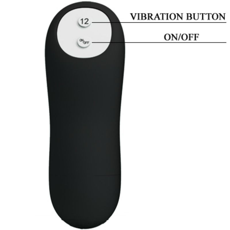 Pretty Love Plug Anal Silicona - 12 Modos Vibración Control Remoto