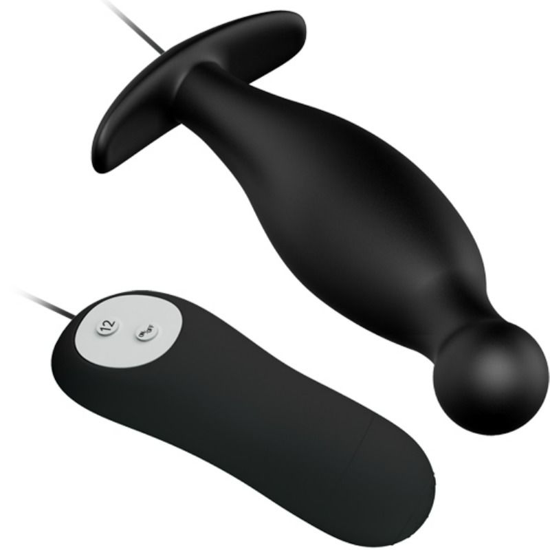 Pretty Love Plug Anal Silicona 12 Modos Vibración Control Remoto