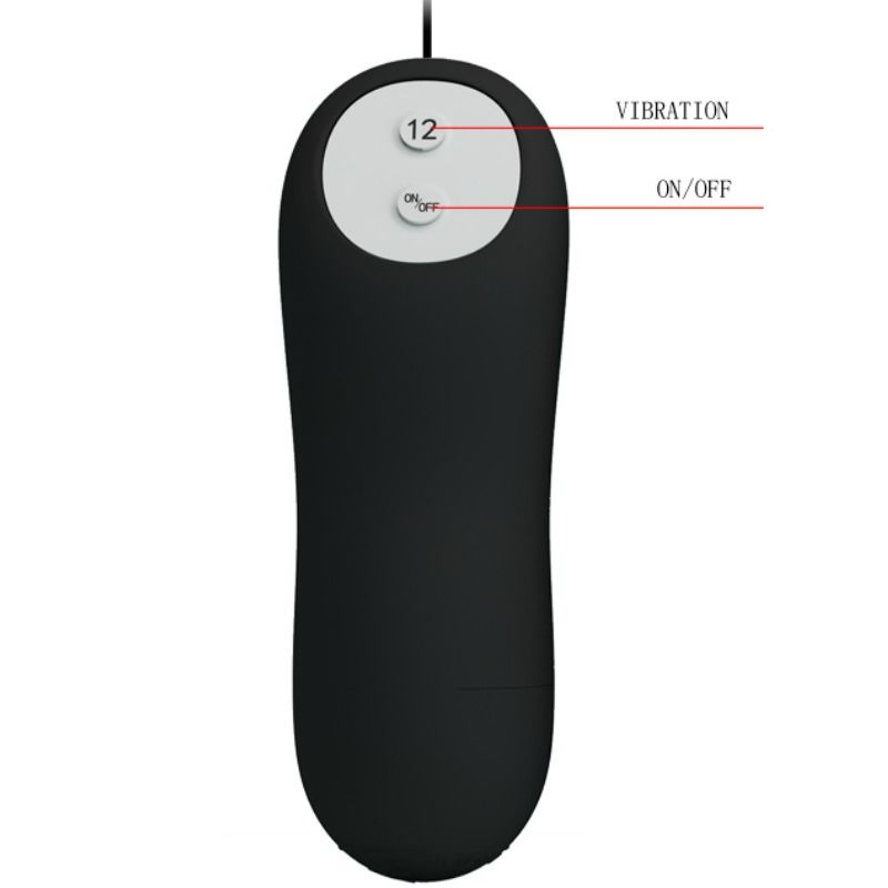 Pretty Love Plug Anal Silicona 12 Modos Vibración Control Remoto