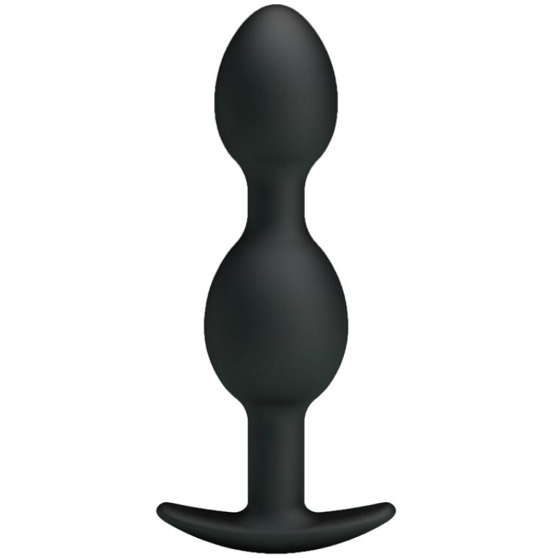Pretty Love Silicone Anal Balls 12.5 cm Negro