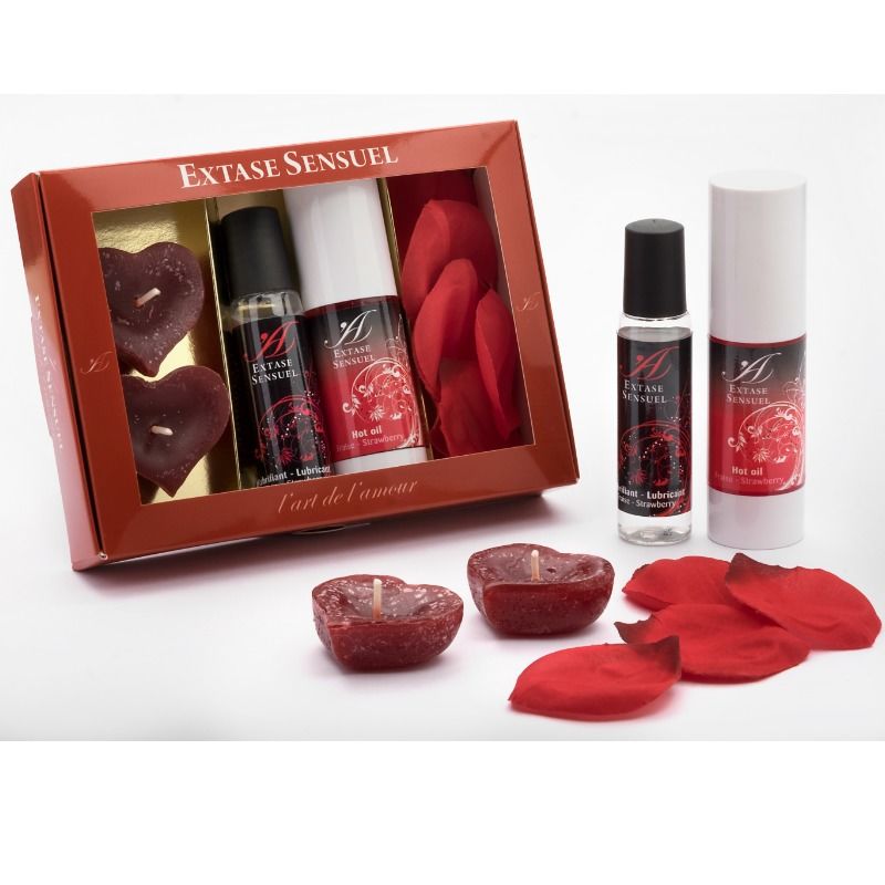 Extase Sensual Red Temptation Chest - Kit de Masaje