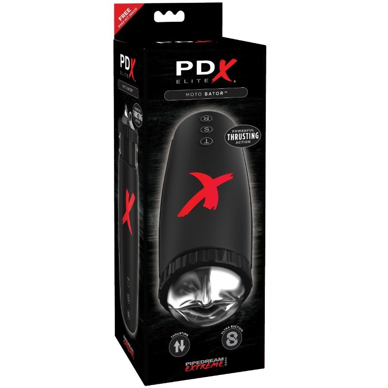 PDX Elite Moto-Bator - Masturbador con Succión e Impulso Dual