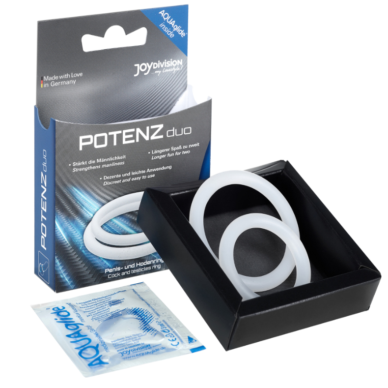 Joydivision Potenzduo White Rings - Talla M