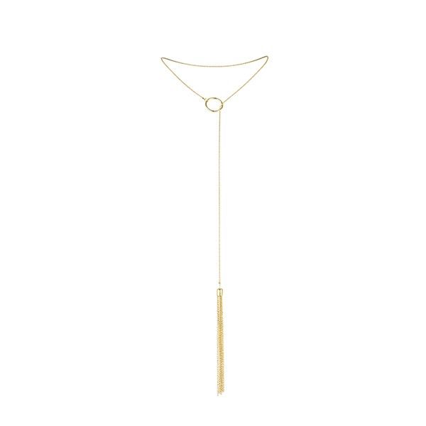 Collar Magnifique con Flecos Dorados - Bijoux Indiscrets