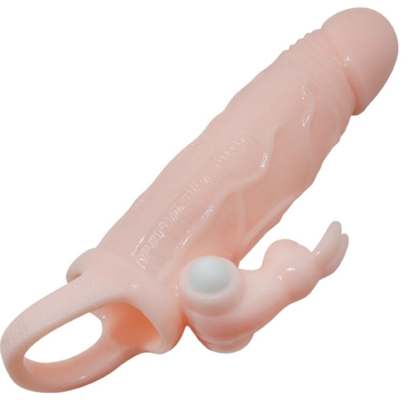 Brave Man Penis Cover with Rabbit and Double Engine - 16.5 cm