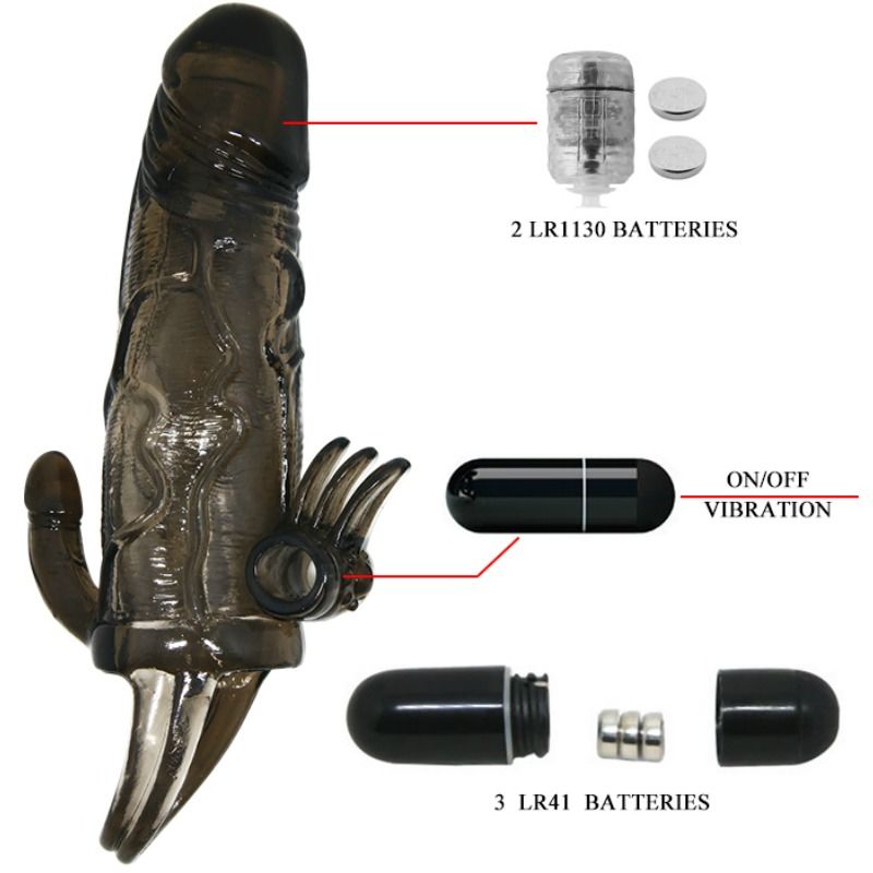Baile Brave Man - Vibrador Estimulador Dual 16.5 cm
