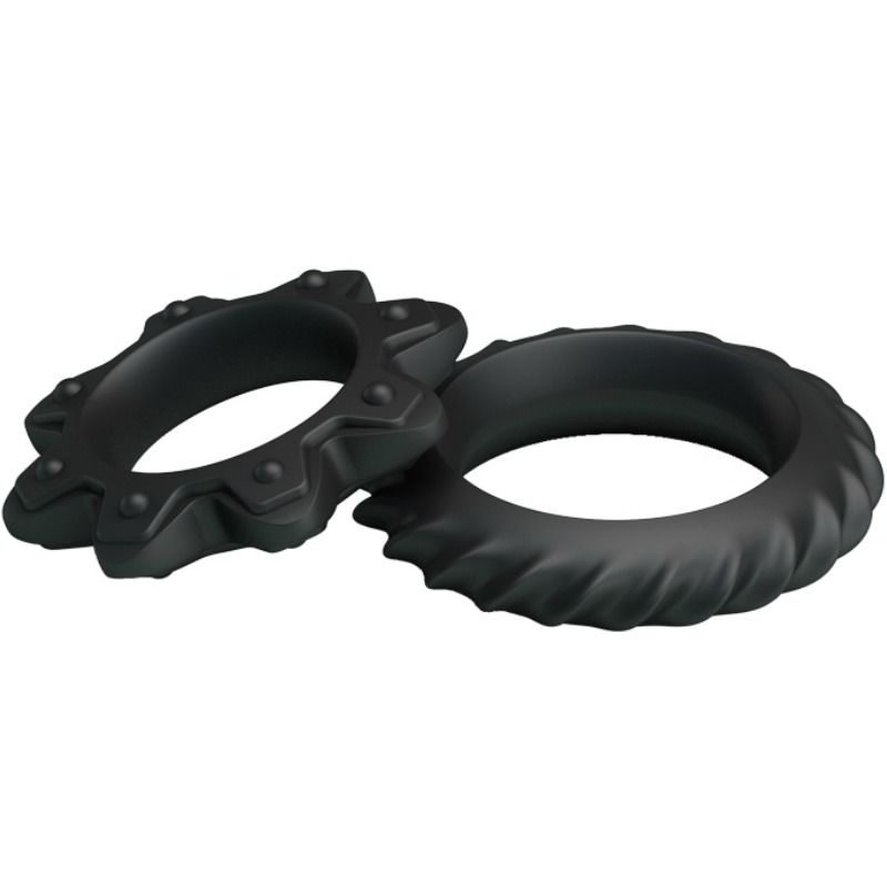 Kit 2 Anillos Peneanos Silicona Flowering - BAILE FOR HIM