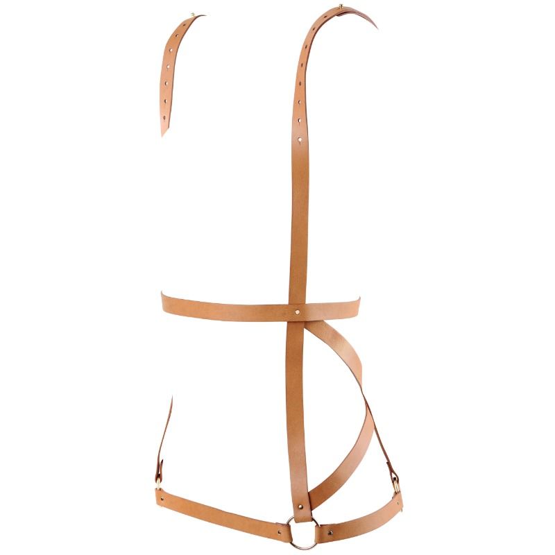 Bijoux Indiscrets Maze Harness Dress - Arnés Corporal Marrón