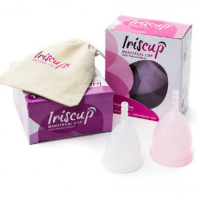 Iriscup Large Pink - Copa Menstrual Reutilizable + Bolsa Esterilizadora