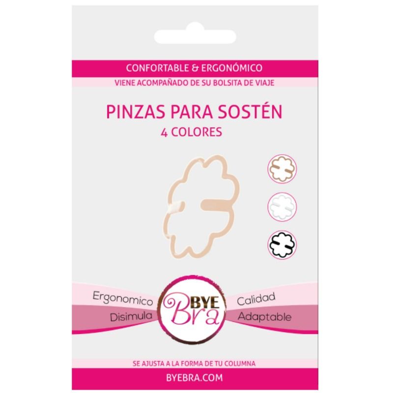 BYE-BRA Bra Clips - Pack de 3 Clips para Unir Tirantes de Sujetador
