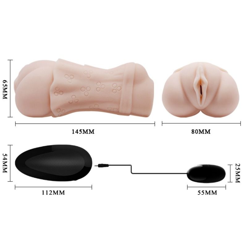 Crazy Bull Water Skin Vagina Masturbador con Vibración
