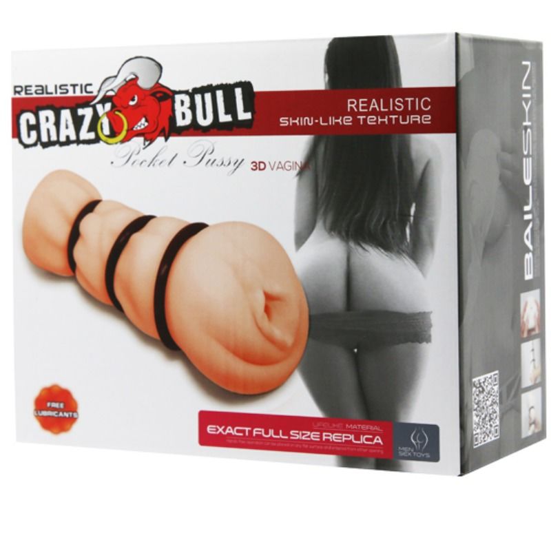 Crazy Bull Masturbador Vagina con Anillos de Silicona