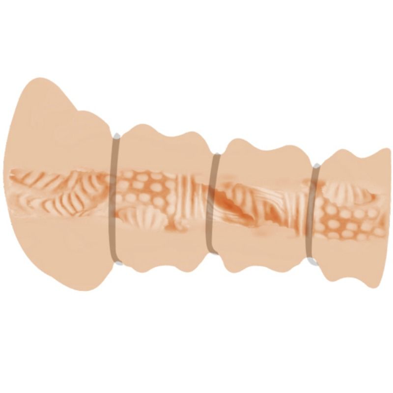 Crazy Bull Masturbador con Anillos - Modelo Vagina 3D Realista
