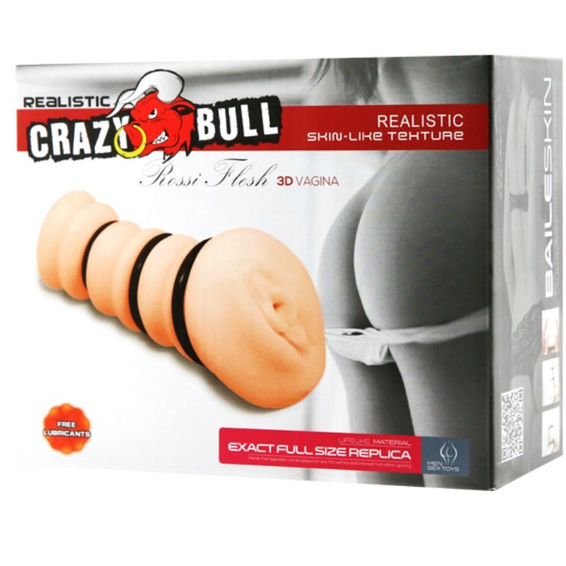 Crazy Bull Masturbador con Anillos - Modelo Vagina 3D Realista